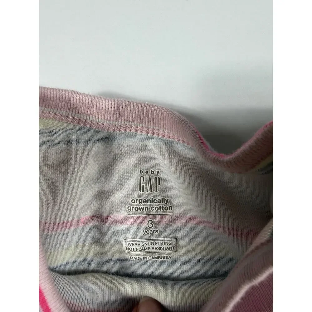 Gap Organic Cotton Pajama Bundle Size 3 Years